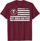 Baker Baking US American Flag Patriotic Retro T-Shirt - T-Shirt | Maroon