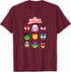 Kids Spidey And His Amazing Friends - Faces Grid T-Shirt - T-Shirt | Maroon