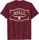 Merle Cowboy Wild West 90s Personalized, Merle Family Pride T-Shirt - T-Shirt | Maroon