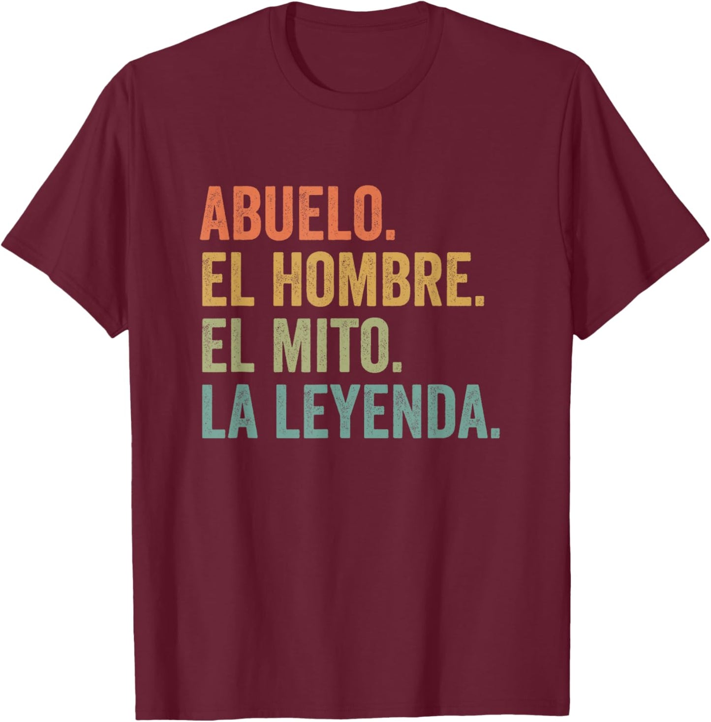 Abuelo Spanish Grandfather T-Shirt - T-Shirt | Maroon
