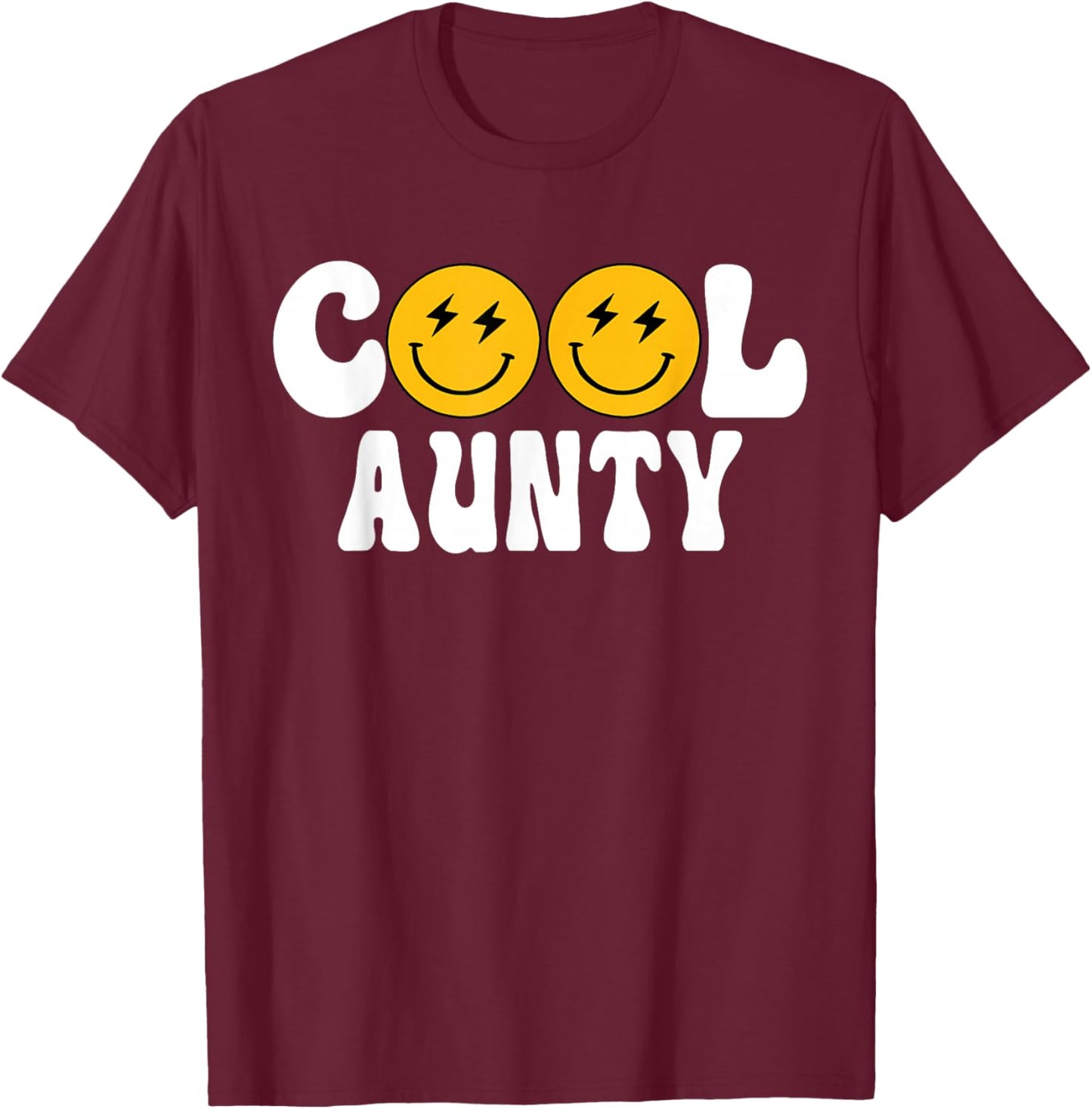 Aunty One Happy Dude Birthday Theme Family Matching T-Shirt - T-Shirt | Maroon