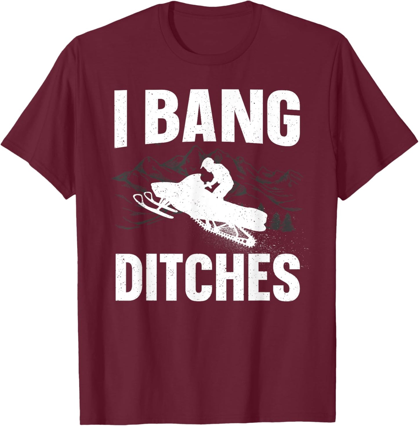 Snowmobile Design Women Snow Mobile Snowmobile Lover T-Shirt - T-Shirt | Maroon