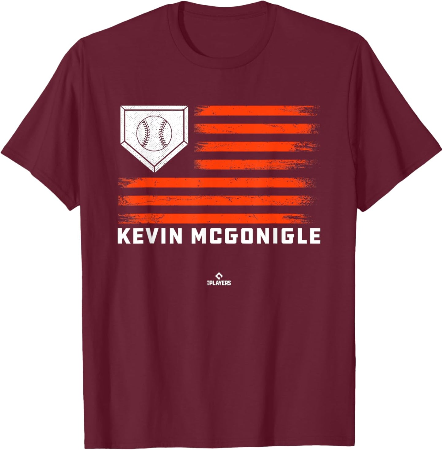 Vintage Flag Gameday Kevin McGonigle Prospect Baseball Fan T-Shirt - T-Shirt | Maroon