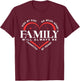 Family reunion 2025 Family Vibes Side by Side Matching Group T-Shirt - T-Shirt | Maroon