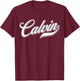 Boys Funny Gift Funny Name For Calvin T-Shirt - T-Shirt | Maroon