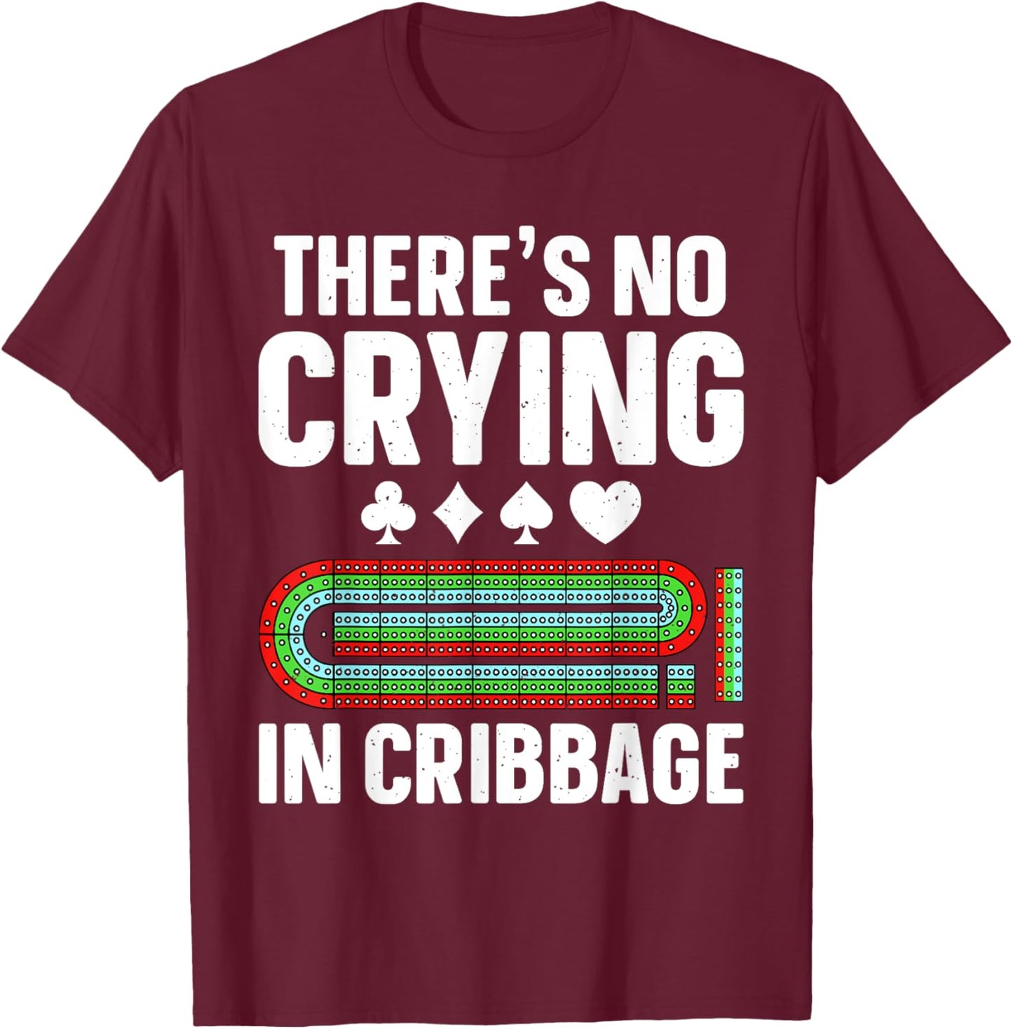 Cribbage Design Women Cribbage Player Cribbage Lover T-Shirt - T-Shirt | Maroon