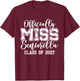 Class of 2027 Officially Miss Seniorella Senior 2027 T-Shirt - T-Shirt | Maroon