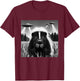Skunk Funny Graphic Selfie with UFOs Weird Aliens T-Shirt - T-Shirt | Maroon