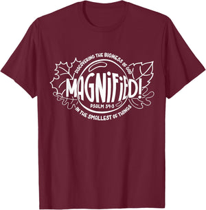 VBS 2025 Magnified Smallest Insects Christian Matching T-Shirt - T-Shirt | Maroon