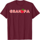 Grandpa Strawberry First Birthday Party Strawberry Birthday T-Shirt - T-Shirt | Maroon