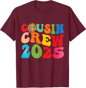 Cousins Cousin Crew 2025 Trip Vacation Summer T-Shirt - T-Shirt | Maroon