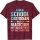 School Custodian Design Women Custodian Appreciation T-Shirt - T-Shirt | Maroon