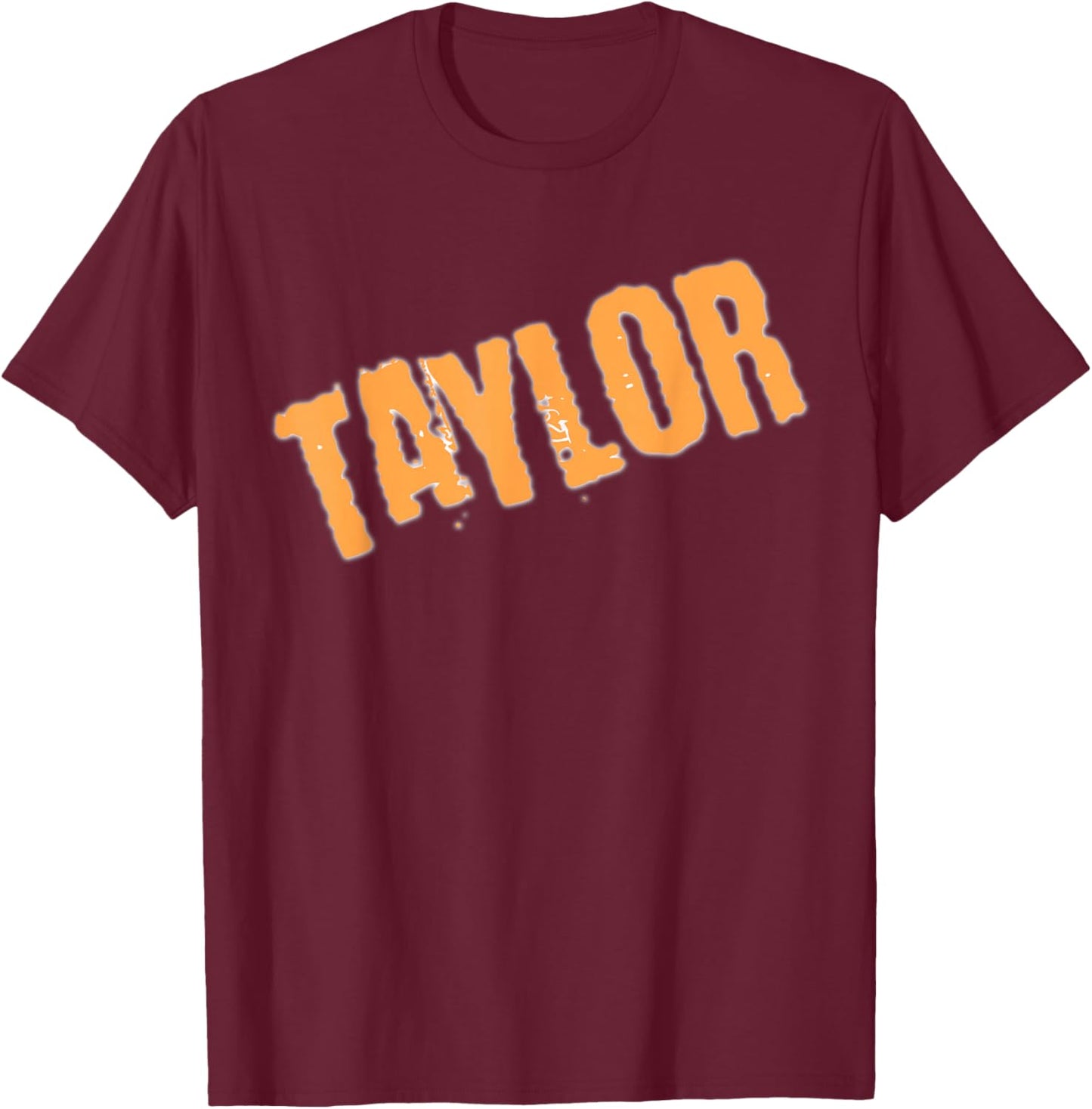 Neon Orange Taylor T-Shirt - T-Shirt | Maroon