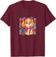 Kids PAW Patrol Skye Feeling Fierce Colorful Big Chest Logo T-Shirt - T-Shirt | Maroon