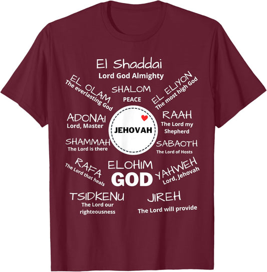 Jehovah T-Shirt - T-Shirt | Maroon