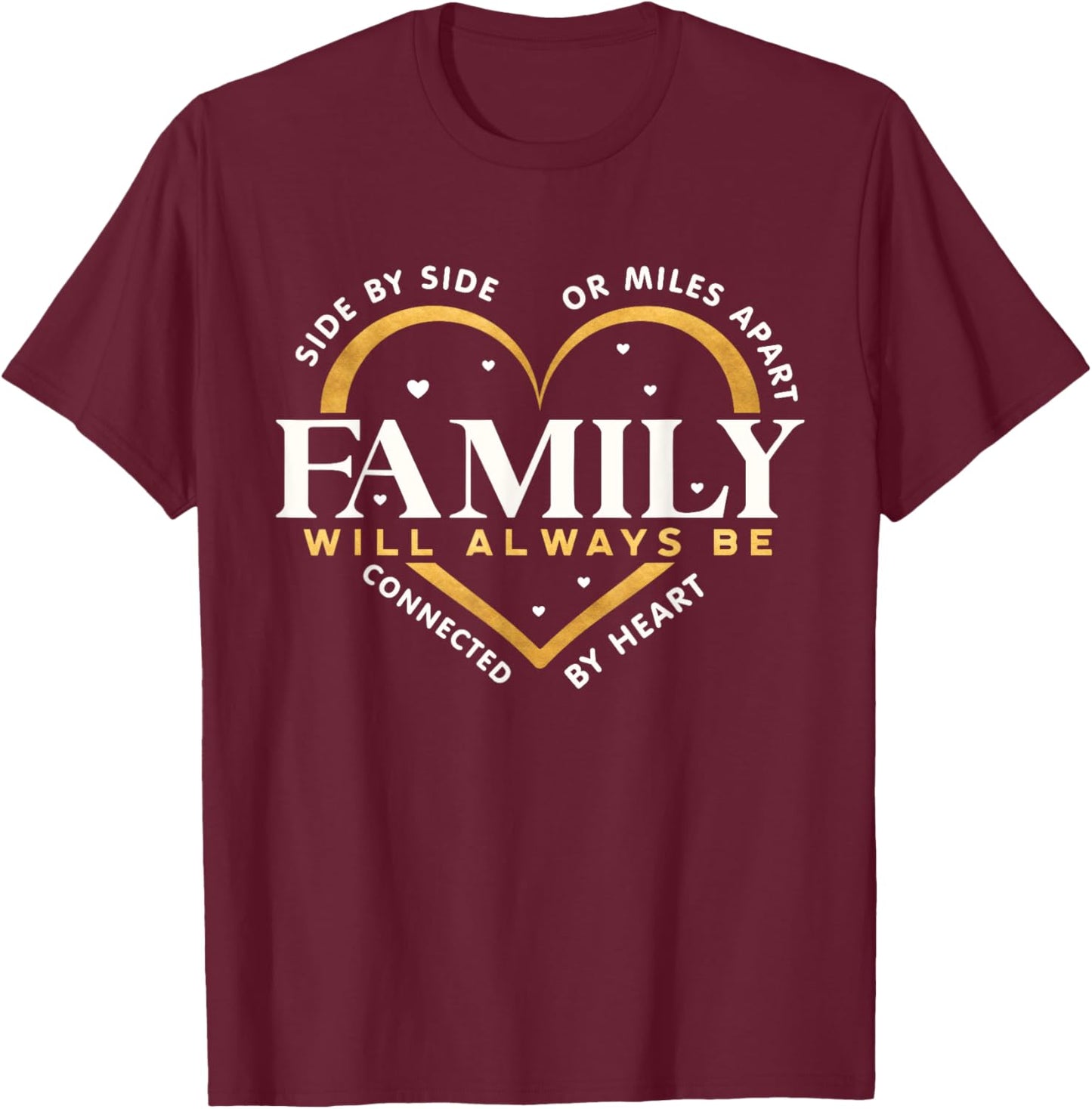 Family reunion 2025 Family Vibes Side by Side Matching Group T-Shirt - T-Shirt | Maroon