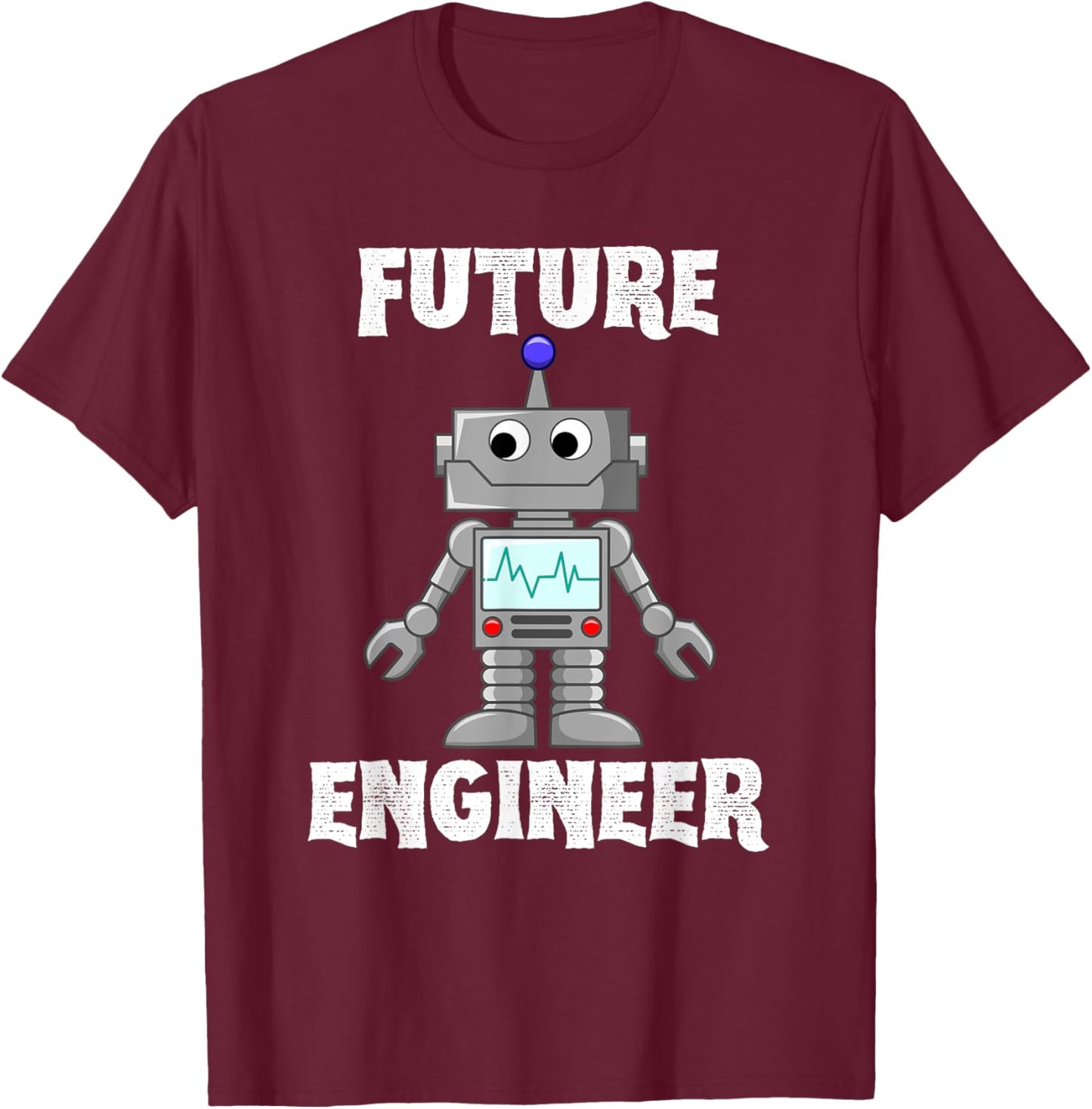 Future Engineer Robotics Robot Costume For Adults Kids T-Shirt - T-Shirt | Maroon