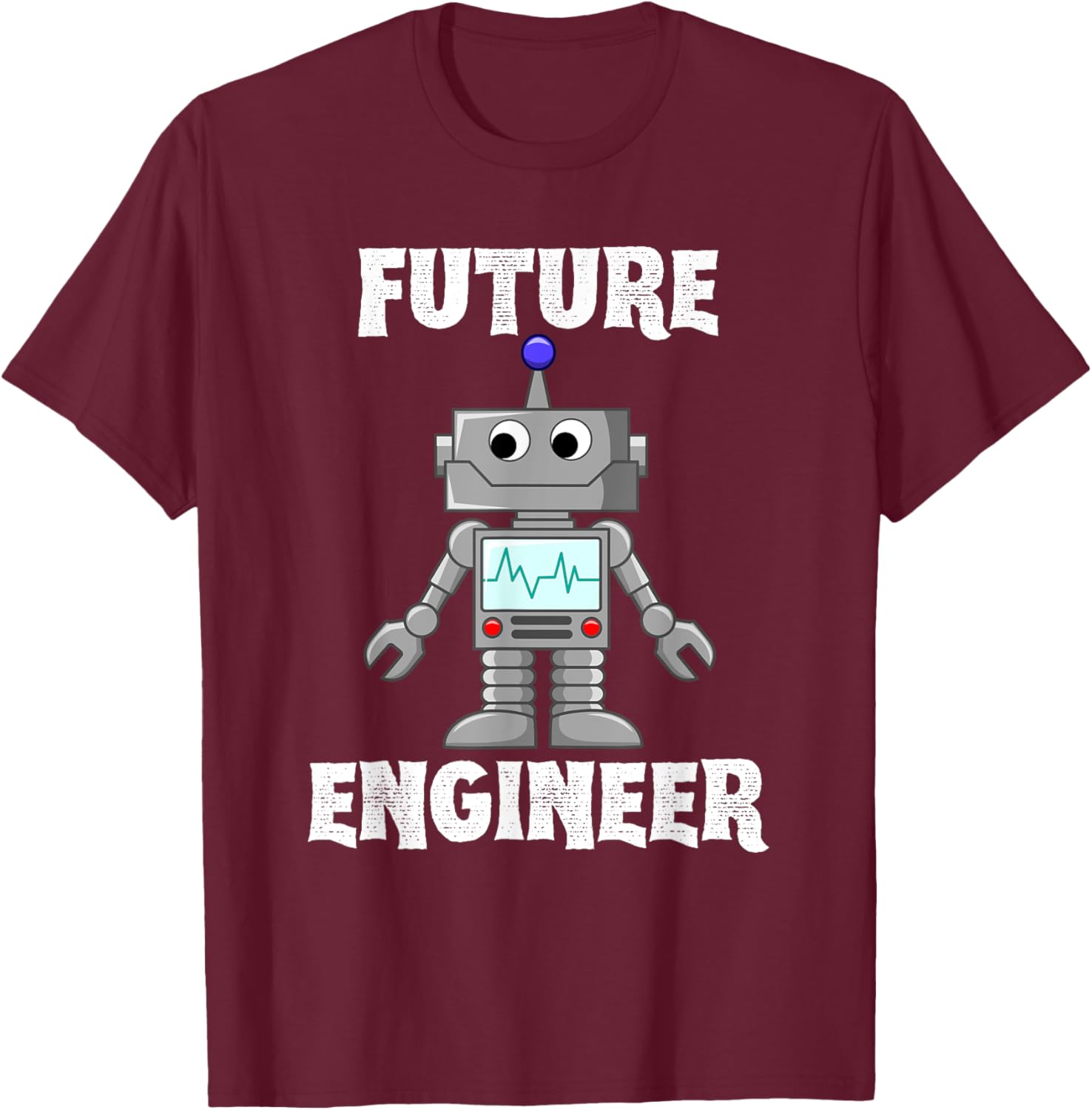 Future Engineer Robotics Robot Costume For Adults Kids T-Shirt - T-Shirt | Maroon