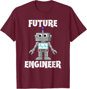 Future Engineer Robotics Robot Costume For Adults Kids T-Shirt - T-Shirt | Maroon