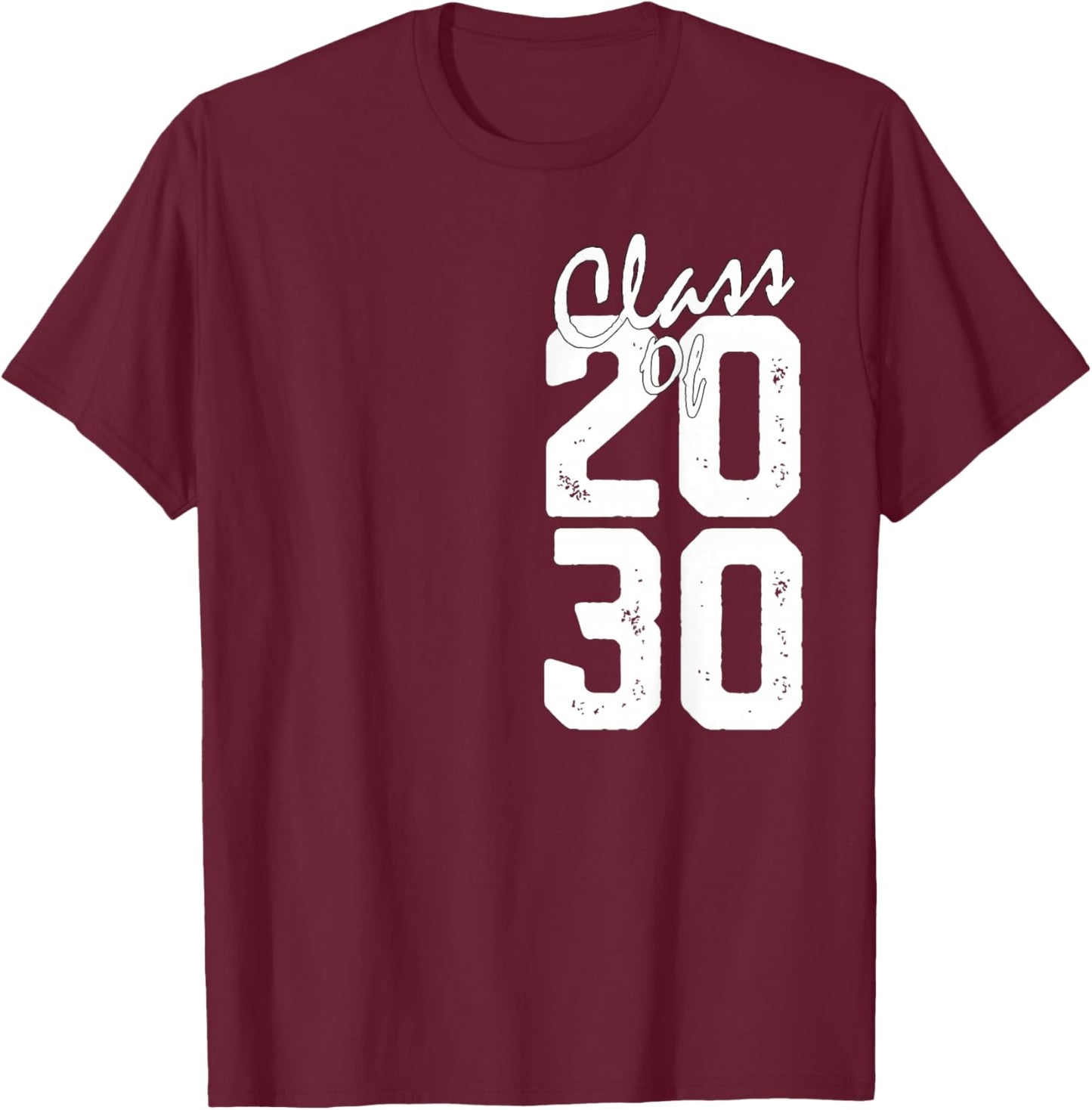 Graduation Class of 2030 T-Shirt - T-Shirt | Maroon