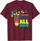 Curious George I Wanna Play All Day T-Shirt - T-Shirt | Maroon