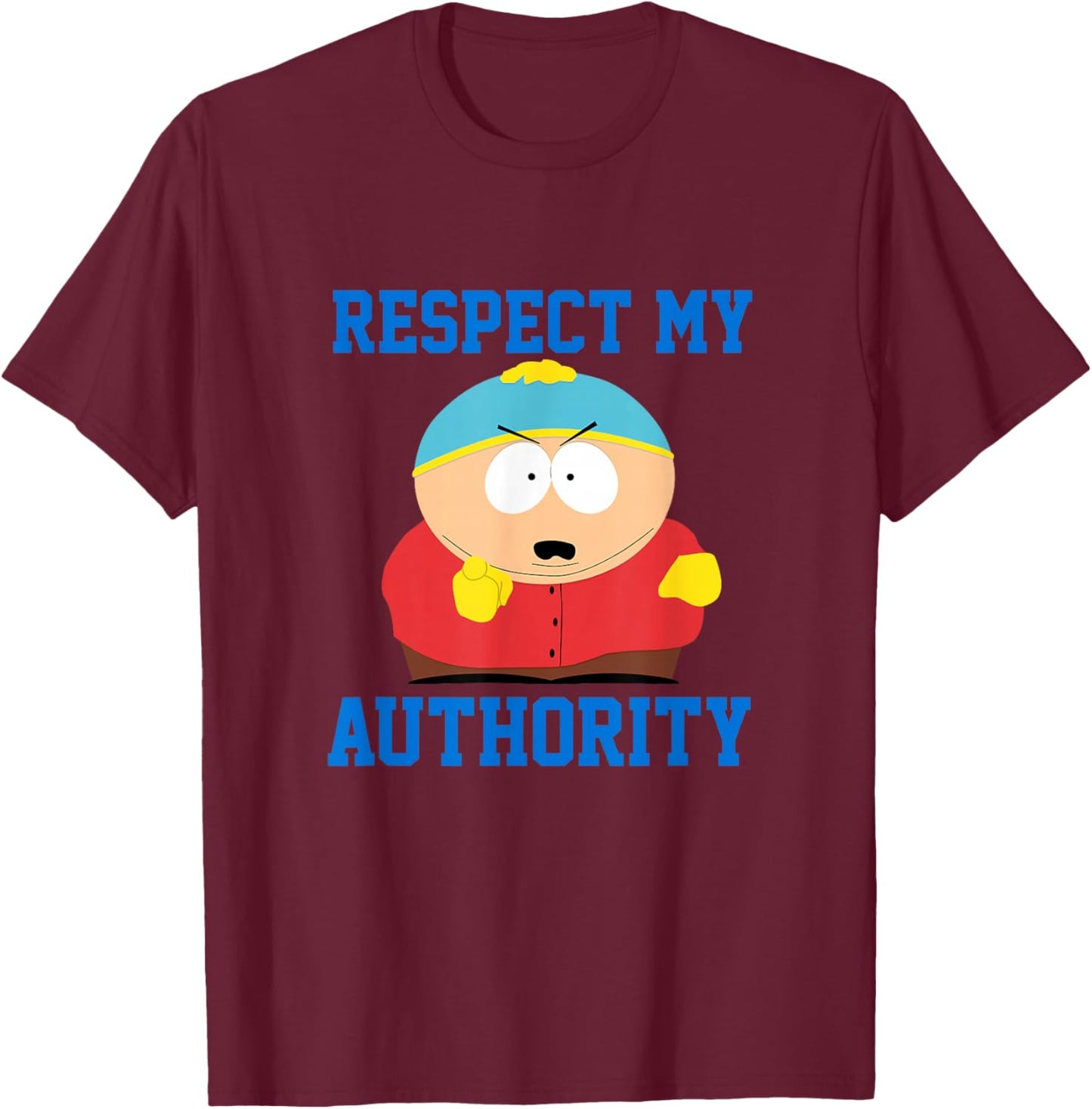 South Park Respect My Authority ERIC T-Shirt - T-Shirt | Maroon