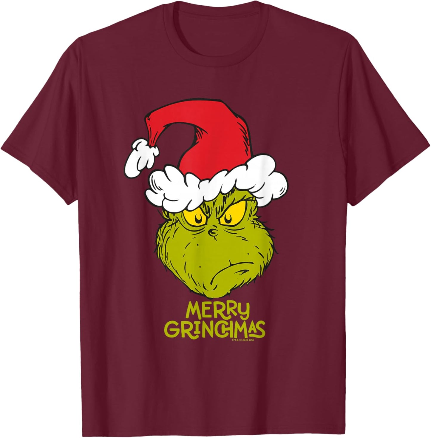 Grinch - The Grinchmas Look Christmas T-Shirt - T-Shirt | Maroon