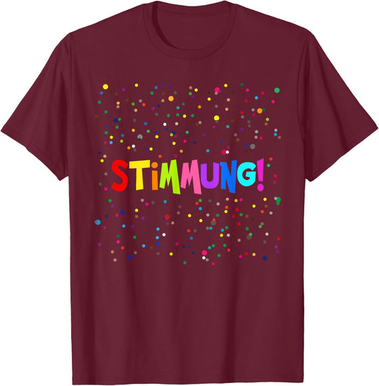 Mood Confetti Carnival Costume Fancy Dress Funny T-Shirt - T-Shirt | Maroon