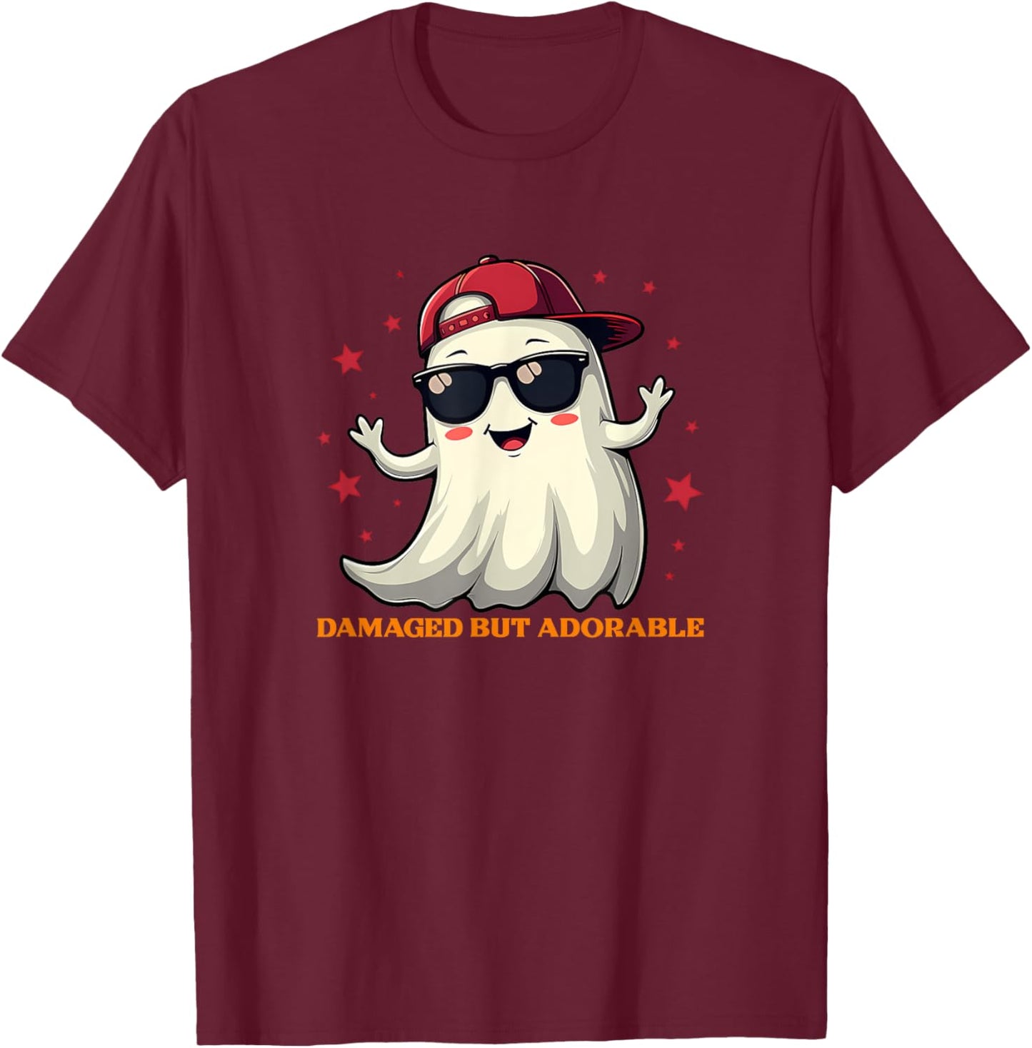 Damaged But Adorable Apparel T-Shirt - T-Shirt | Maroon