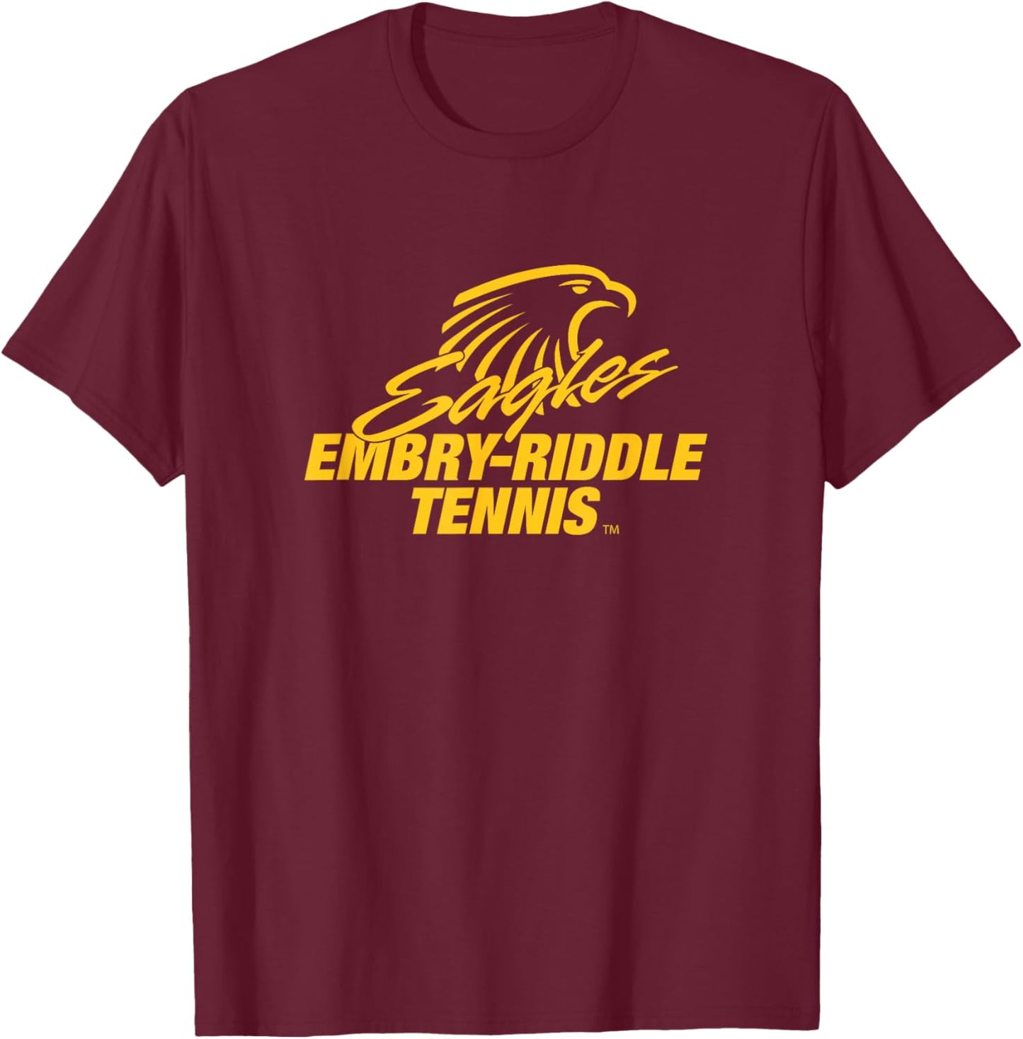Embry-Riddle Tennis Eagles NCAA ER13 T-Shirt - T-Shirt | Maroon