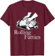 Rolling Fatties Cat Funny Cute Cat Lover Kitten Owner T-Shirt - T-Shirt | Maroon