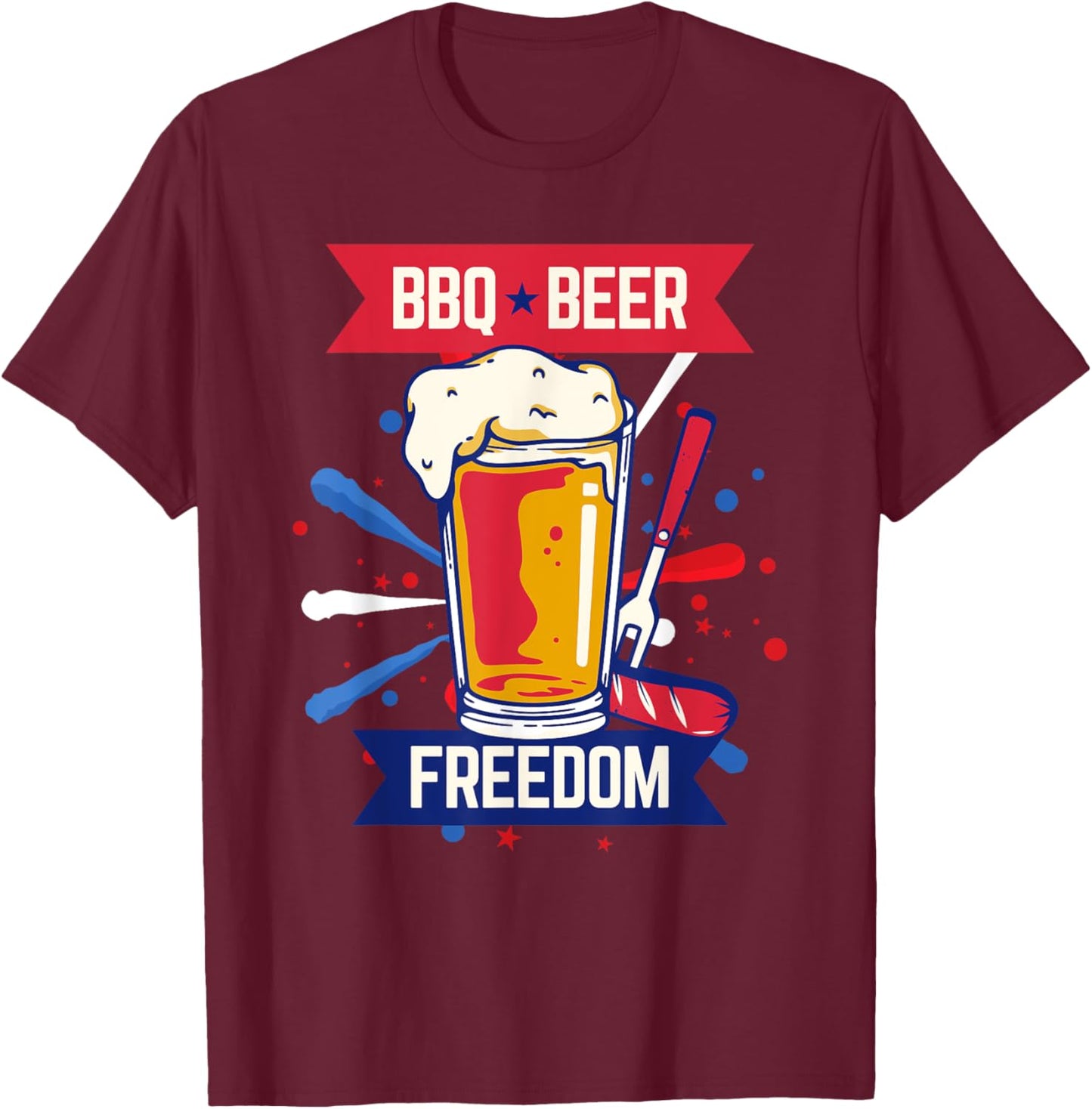 4th Of July Independence Day USA - Patriotic Shirts T-Shirt - T-Shirt | Maroon