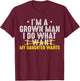 New Dad Est Girl Dad Grown Man Daughter Father's Day T-Shirt - T-Shirt | Maroon