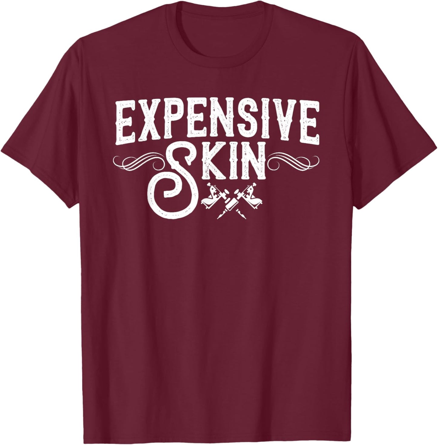 Cool Tattoo Design Women Tattoo Artist Tattoo Lover T-Shirt - T-Shirt | Maroon