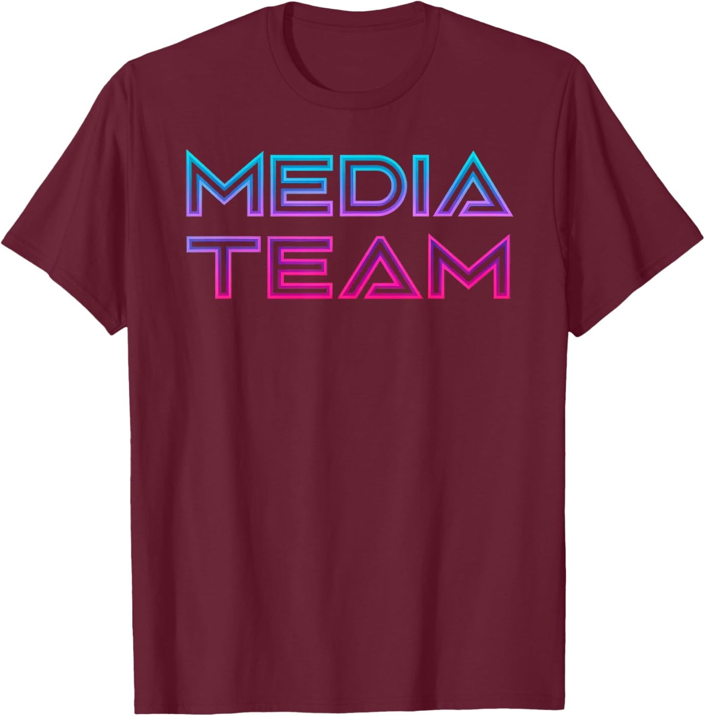Media Specialist Media Team T-Shirt - T-Shirt | Maroon