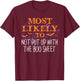 Most Likely Halloween Not Put Up With The Boo Sheet Matching T-Shirt - T-Shirt | Maroon