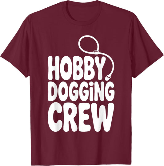 Hobby Dogging Crew Fun Saying "Gassi Spaziergang" T-Shirt - T-Shirt | Maroon