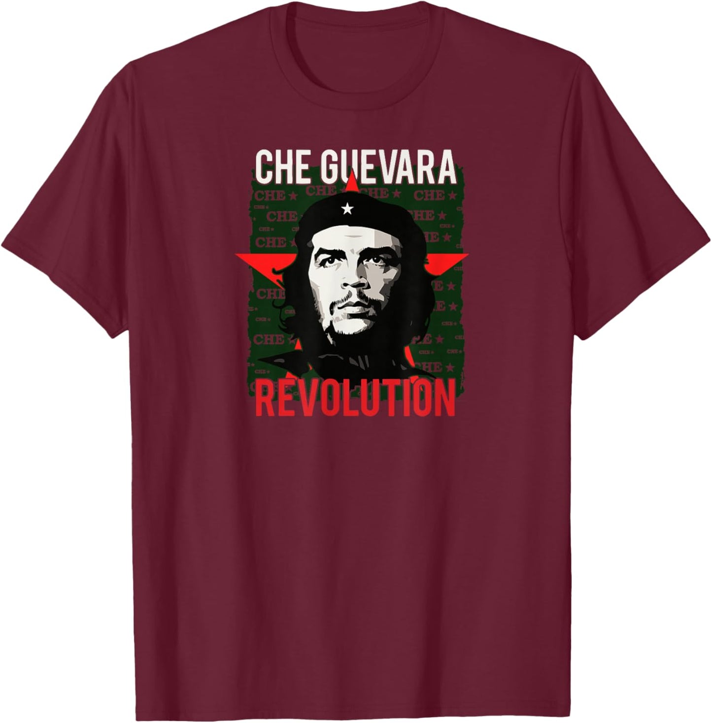 Che Guevara Revolutionary Leader Hero Revolution Civil Right T-Shirt - T-Shirt | Maroon