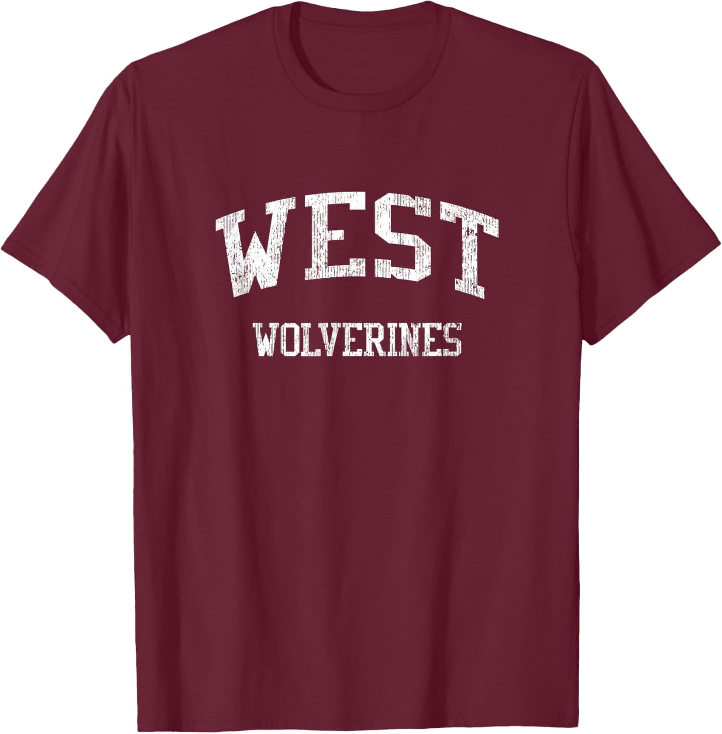 West High School HS Sioux City IA Vintage Sports T-Shirt - T-Shirt | Maroon