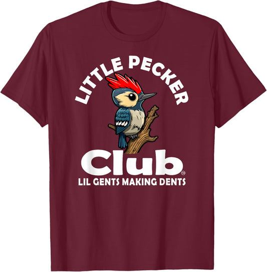 The Real Little Pecker Club T-Shirt - T-Shirt | Maroon