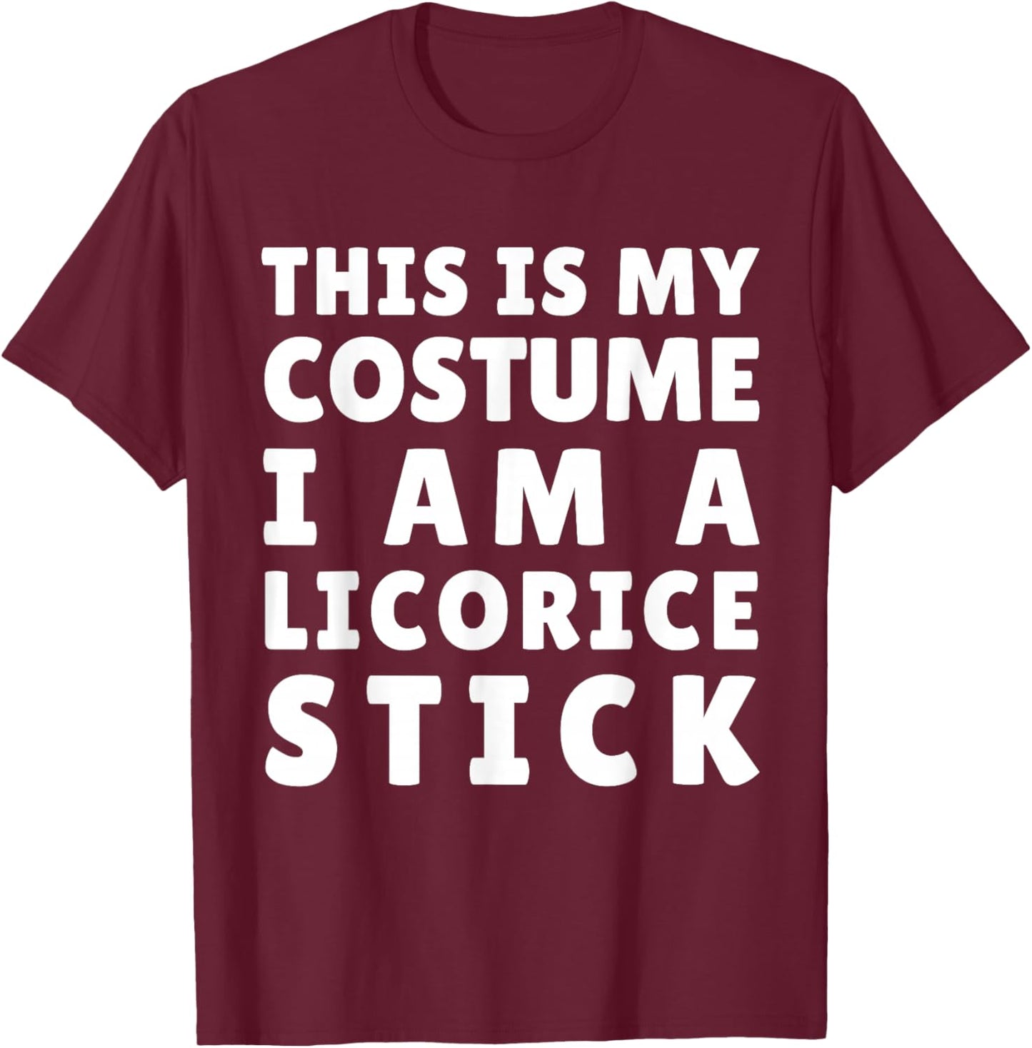 Funny Licorice Stick Costume Halloween Mardi Gras Carnival T-Shirt - T-Shirt | Maroon