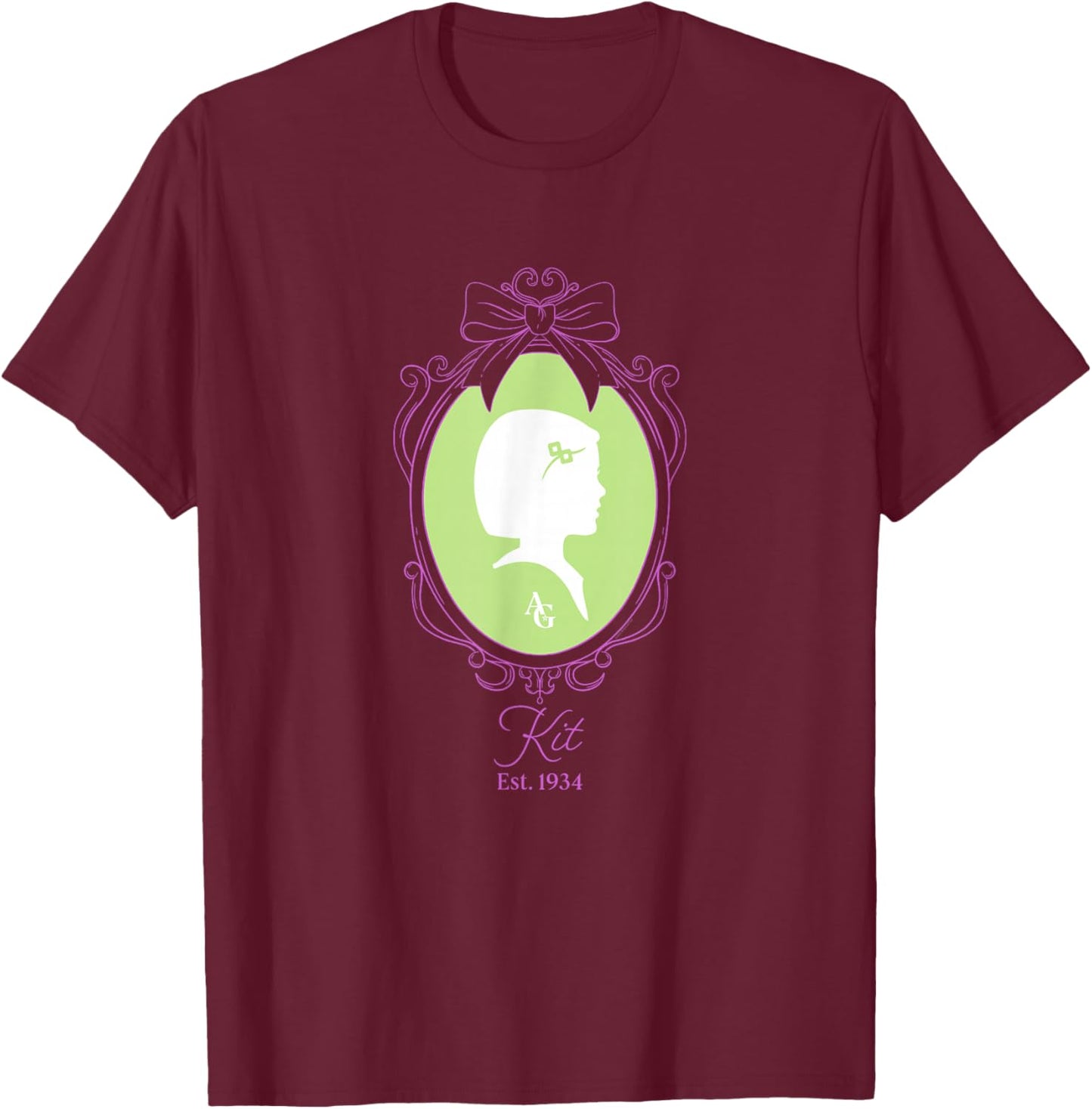 American Girl - Kit Portrait T-Shirt - T-Shirt | Maroon
