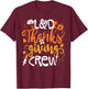 L&D Thanksgiving Crew Labor And Delivery Nurse Girl Women T-Shirt - T-Shirt | Maroon