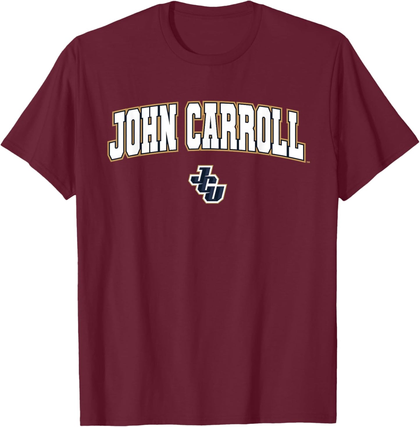 John Carroll University Blue Streaks Arch Logo T-Shirt - T-Shirt | Maroon