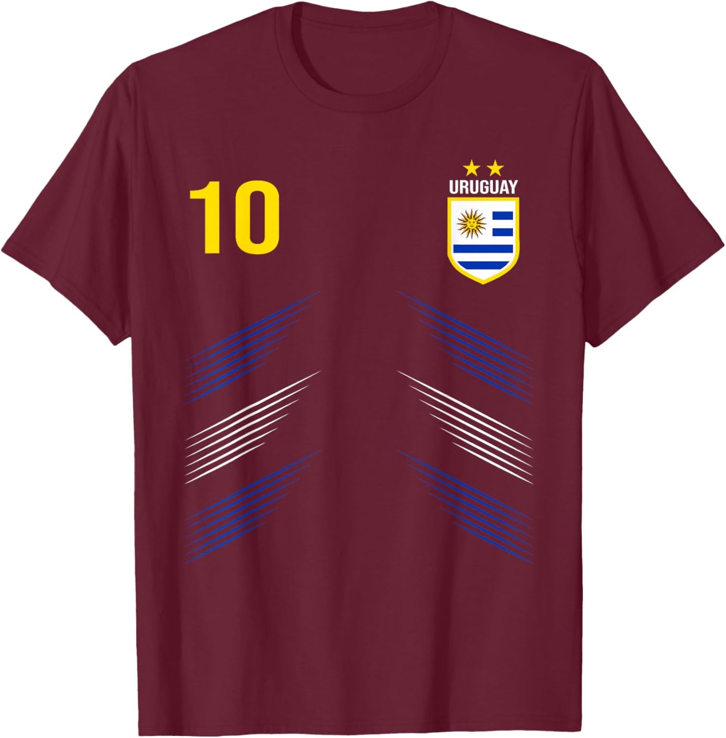 Uruguay Flag Uruguayan Pride Lovers T-Shirt - T-Shirt | Maroon