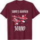 Aviation Technician Santa Pilot Holiday Christmas Airplane T-Shirt - T-Shirt | Maroon