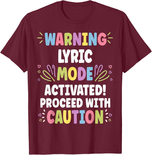 LYRIC Personalized Name Funny Cute Custom LYRIC Name T-Shirt - T-Shirt | Maroon