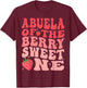 Abuela Of The Berry Sweet One 1st Birthday Strawberry T-Shirt - T-Shirt | Maroon