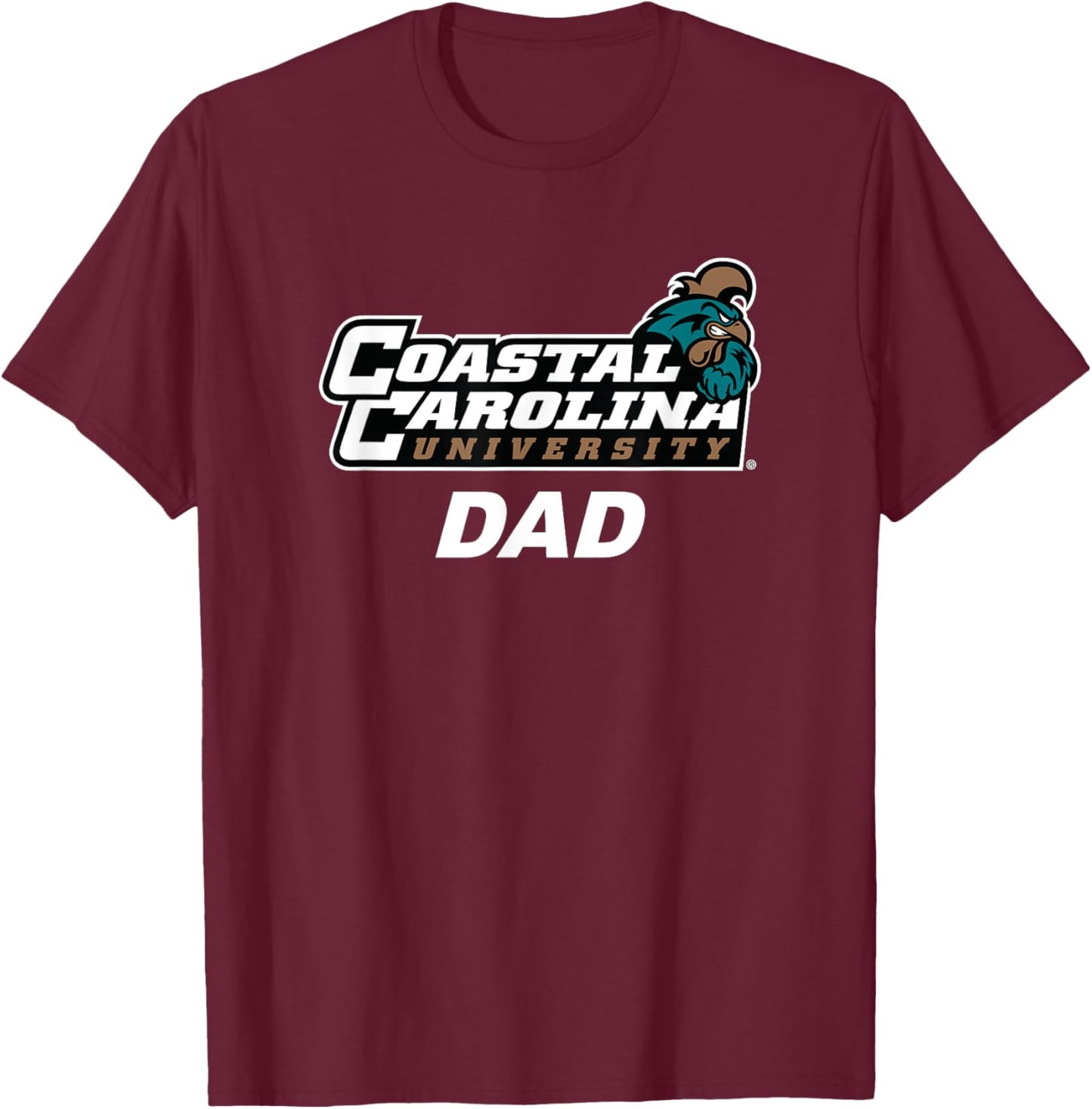 Coastal Carolina University CCU Dad T-Shirt - T-Shirt | Maroon