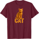 Waffle Cat Funny Kids Men Women T-Shirt - T-Shirt | Maroon